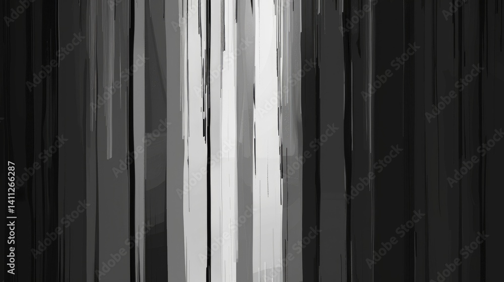 Poster the picture of the black and white vertical line standing in the background wallpaper like bar code,