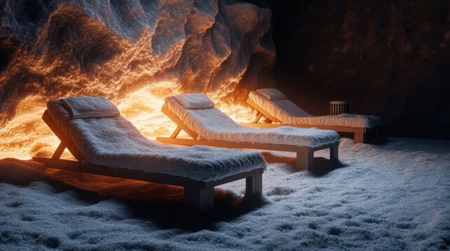 Salt Chamber Therapy with Relaxation Chairs