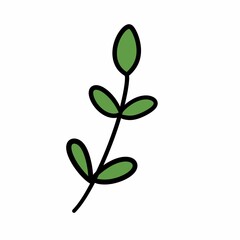 plant icon isolated on white background, plant transparent sign, line or linear design elements, outline style