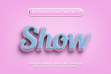 Show Editable Text Effect Design