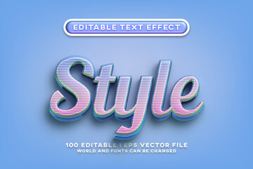 Style Editable Text Effect Design