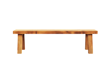 Wooden Bench: A weathered wooden bench stands as a testament to simplicity, its sturdy form evoking a sense of calm and inviting a moment of rest, perfect for a peaceful retreat or outdoor sanctuary.
