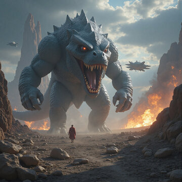 huge alien monster