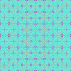 Fototapeta premium Beautiful retro seamless pattern design by geometric 