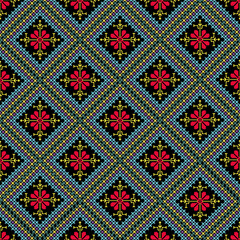 Beautiful retro seamless pattern design by geometric 