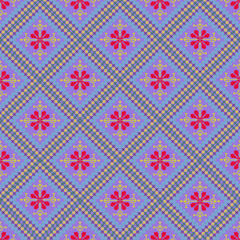 Beautiful retro seamless pattern design by geometric 
