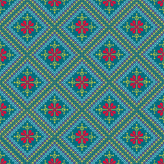 Beautiful retro seamless pattern design by geometric 