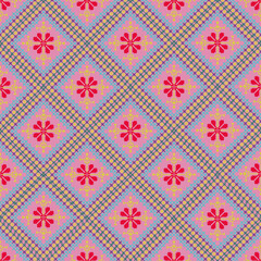 Beautiful retro seamless pattern design by geometric 