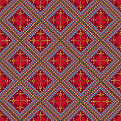 Beautiful retro seamless pattern design by geometric 