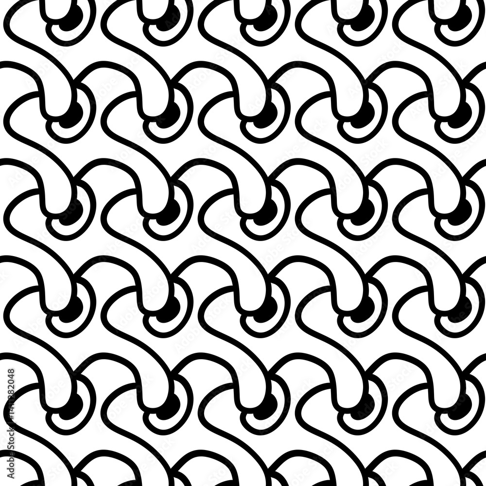 Poster design seamless monochrome zigzag pattern. abstract decorative background. art