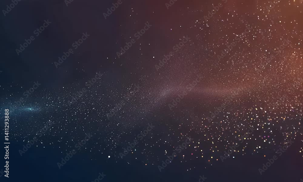Poster abstract digital wave of glowing particles and energy flows with futuristic motion in a sci-fi inspi