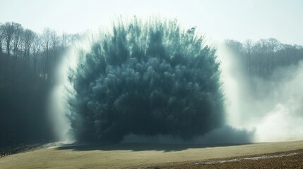 Explosion in the countryside