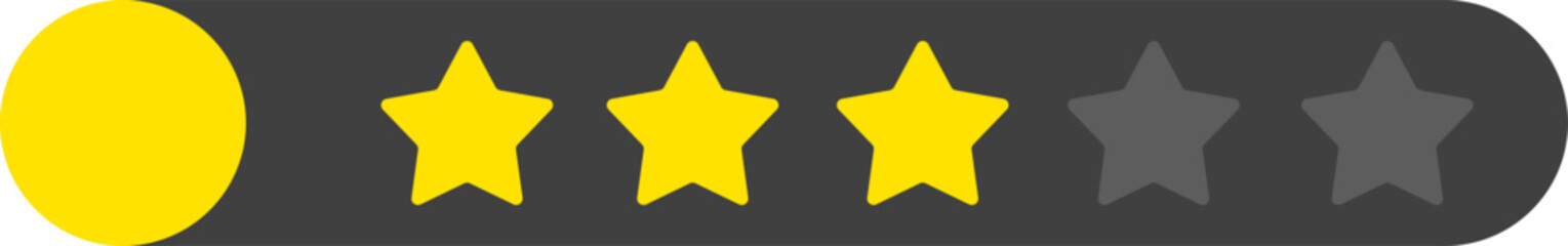 3 star rating icon