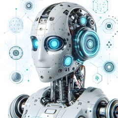 Fototapeta premium technology ai robot