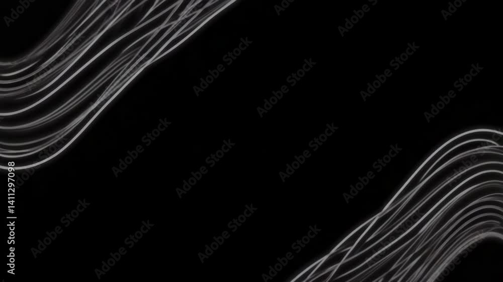 Poster abstract flowing lines in modern design showcasing movement, elegance, and artistic expression again