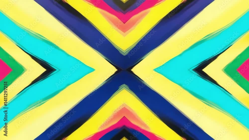 Poster vibrant geometric colorful background featuring striking diagonal lines and bold angular patterns in