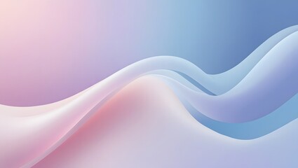 Obraz premium Soft Abstract Waves in Blue and Pink