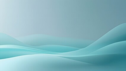 Naklejka premium Blue Turquoise Abstract Waves