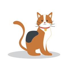 vector illustration of a cat