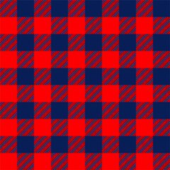 Red and navy gingham