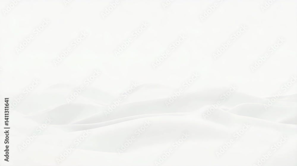 Aufkleber soft waves of minimalist texture on bright white background for calm and serene artistic mood in mod