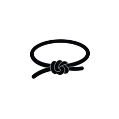 Minimalist Black Knot Illustration For Decoration Or Abstract Design Elements