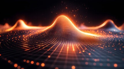Glow in Motion A Gaussian Wave