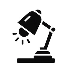table lamp icon Design of black silhouette