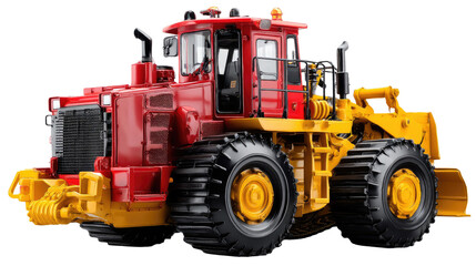 Fototapeta premium Heavy-Duty Machinery: An imposing image of robust heavy machinery, showcasing its power and intricate engineering details, symbolizing industry and progress.