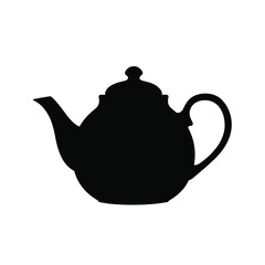 Classic Black Teapot Silhouette For Design And Creative Projects Resources
