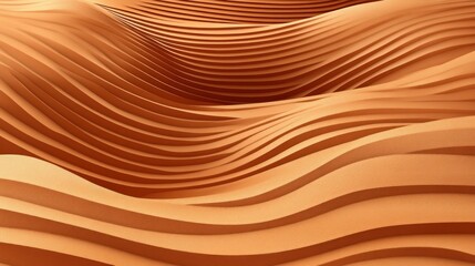 Abstract orange wavy lines background