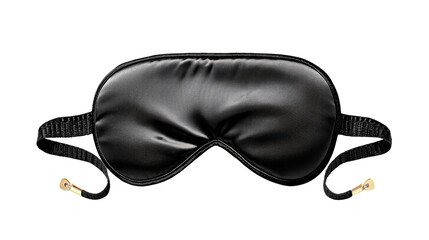 Sleep mask for relaxation: A close-up shot of a sleek, black sleep mask, designed to block out light and promote relaxation, offering a visual cue for a serene and restful experience.