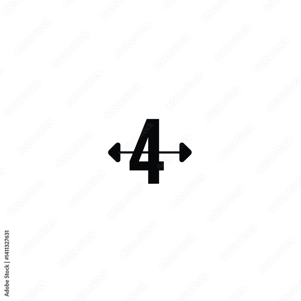 Poster number four with left and right arrows indicating width measurement size