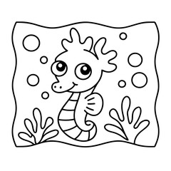 Cute hand drawn coloring pages, Black And White, Maze, Vector illustration, Clip Art, Antlers, Cute kawaii, line art, vector art