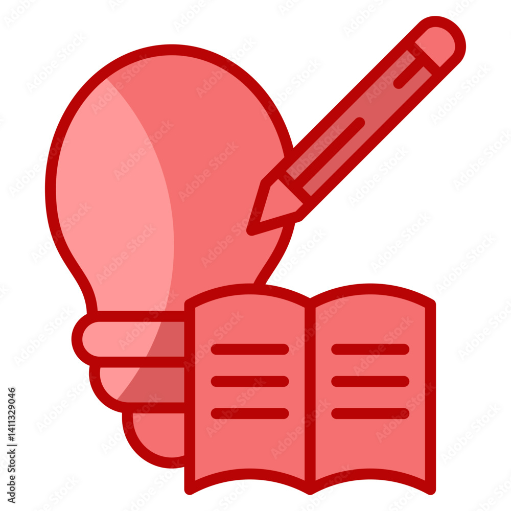 Poster learn icon element for design