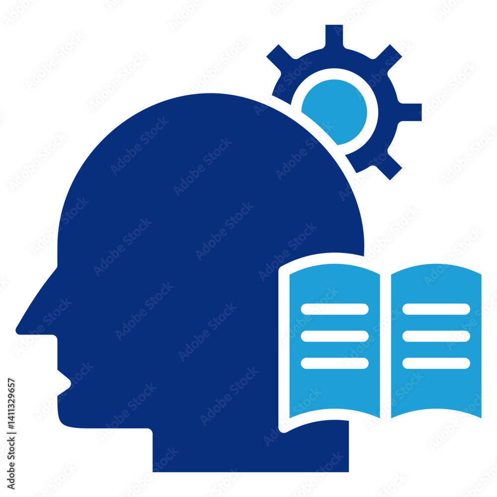 Poster knowledge icon element for design