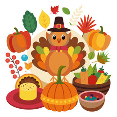 thanksgiving clipart vector design