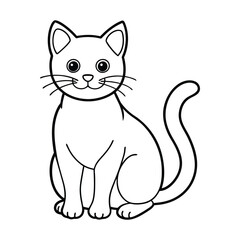 Obraz premium vector illustration of a cat