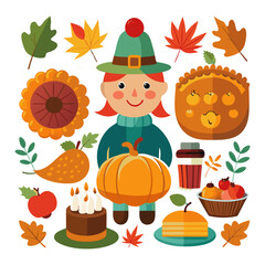 thanksgiving clipart vector design