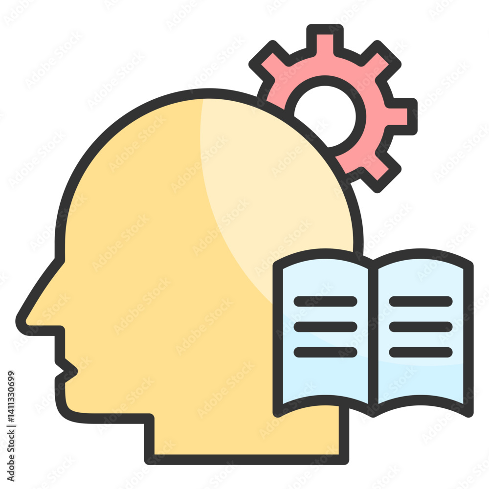 Poster knowledge icon element for design
