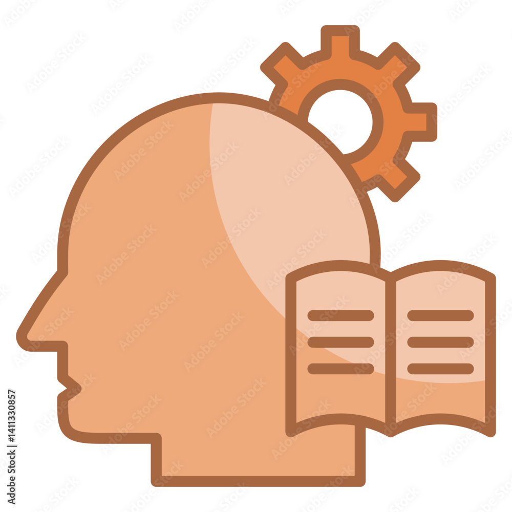 Poster knowledge icon element for design