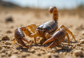 Desert Scorpion: A Close-Up, Dramatic Wildlife Photo