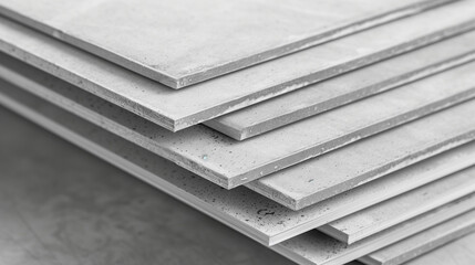 Stack of transparent glass sheets with subtle etched layers symbolizing hierarchical subcategories, minimalist concept for organization and structure visualization.