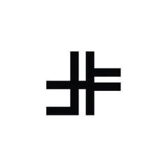 Obraz premium Geometric Black Shapes Pattern On White Background Abstract Minimalist Design