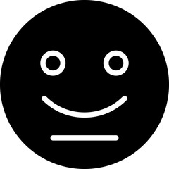 Smiley Outline Style Icon
