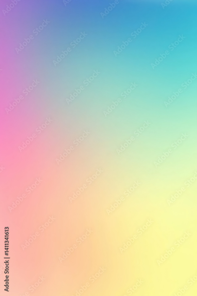 Aufkleber colorful gradient background creates a soft and calming atmosphere in design