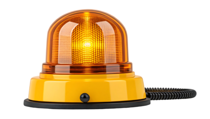 Red Emergency Warning Light   isolated on white background. A warning  Emergency Light   illustration on white