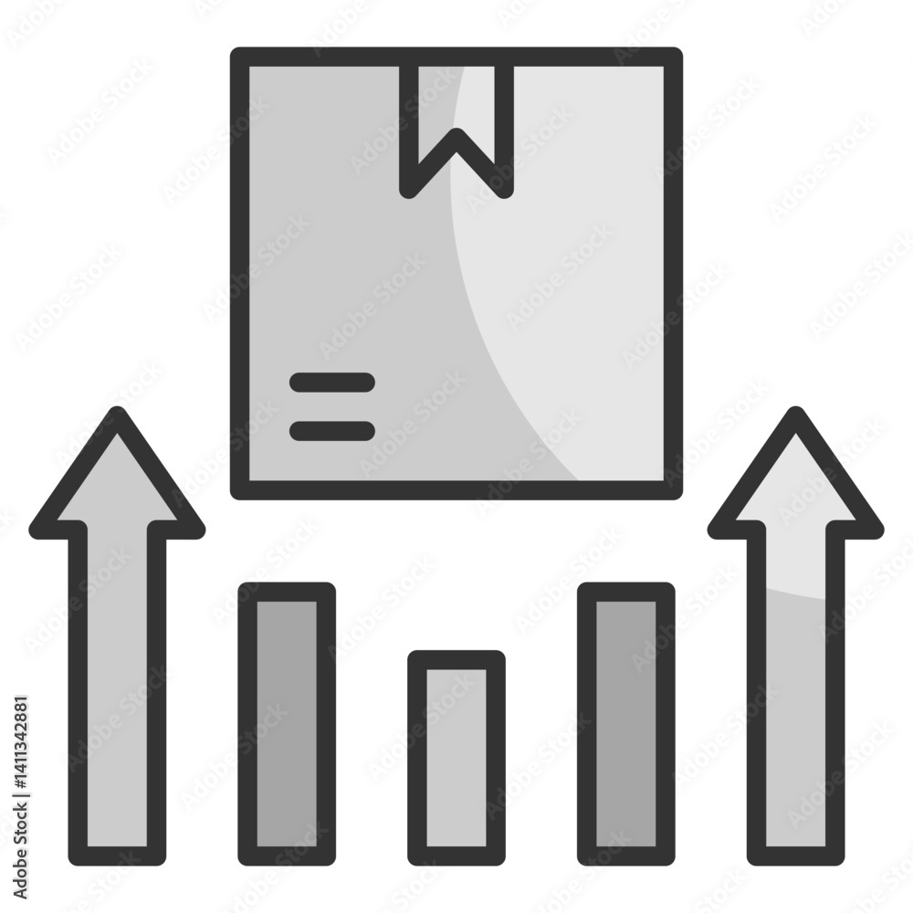 Poster development icon element for design