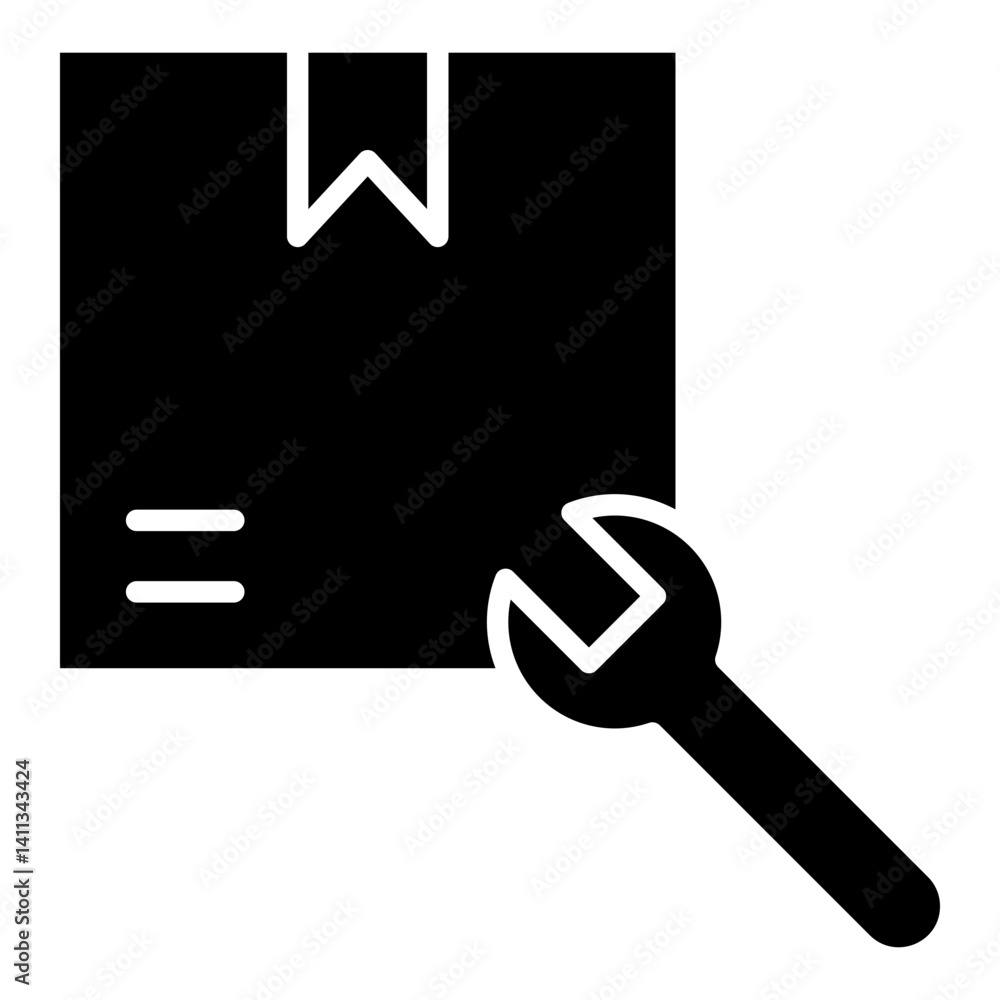 Poster service icon element for design