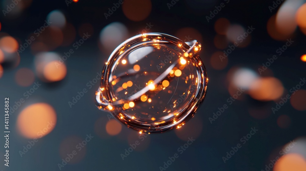 Poster celestial connection, a mesmerizing cosmic scene featuring a starry @ symbol swirling within a vibra